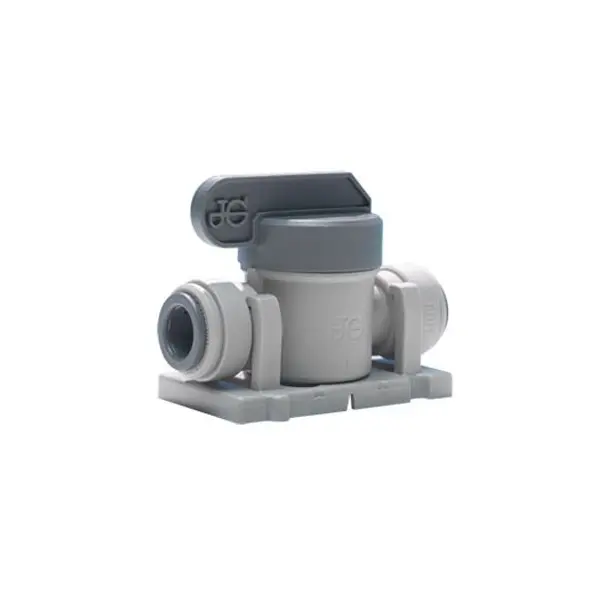 Llave de paso 3/8" (Acetal) con base fijación