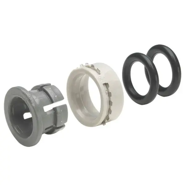 Cartucho corto acetal gris con 2 juntas tóricas de nitrilo