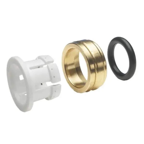 Cartucho corto de acetal blanco - cuerpo latón -  junta EPDM - métrica