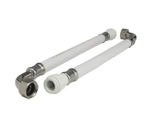 Latiguillo plástico 300mm Speedfit 15mm x Tuerca Rosca BSP 1/2 acodado