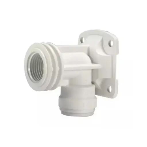 Codo Base Fijación plástico - Rosca BSP