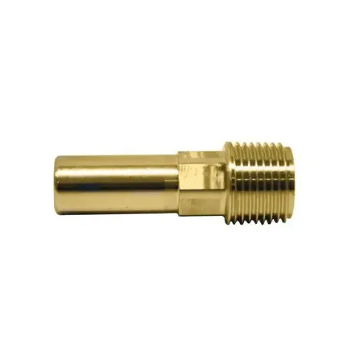 Adaptador macho espiga lisa latón