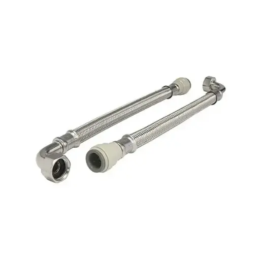 [FLX36] Latiguillo 300mm Speedfit 15mm x Tuerca Rosca BSP 1/2 acodado